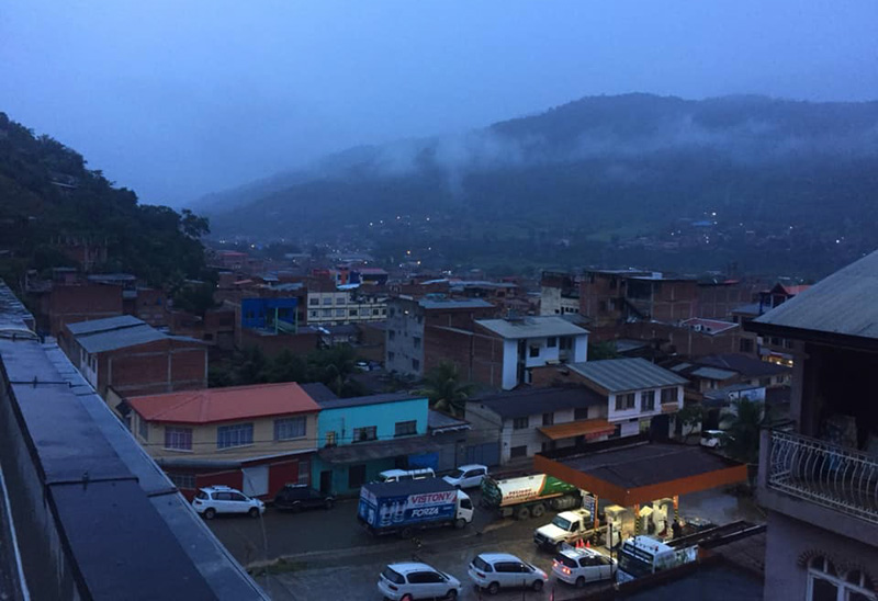 It is raining all day. Caranavi, Yungas, Bolivia  january 30, 2019. Photographer; Nikolaj Kleissl