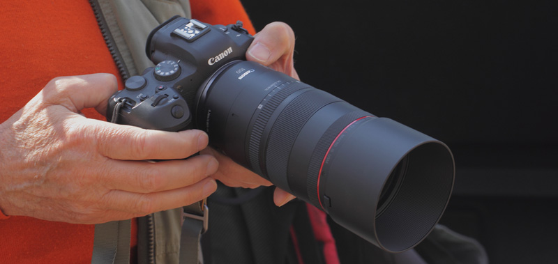 Canon RF 100 mm macro IS er det første makroobjektiv til Canons spejlløse fuld-frame RF kameraer. 