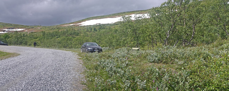  Torkilstten parkeringsplads 945 m., Ljungdalen, Jmtland, Sverige d. 3 juli 2022. Fotograf; Lars Andersen