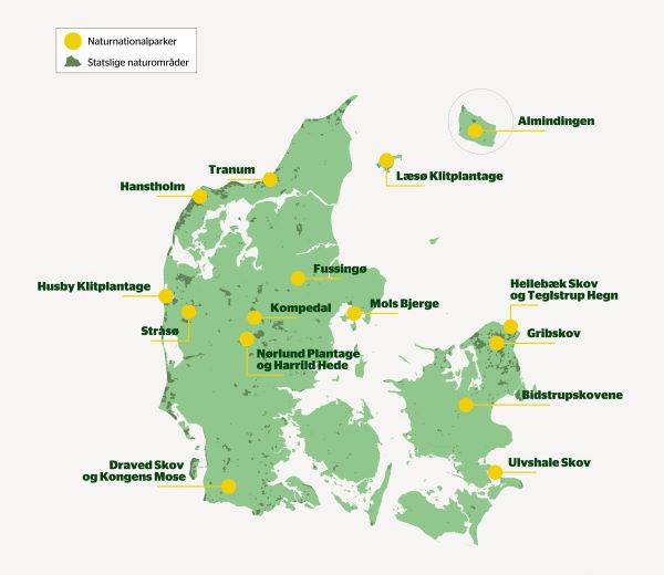 Naturnationalparker Naturstyrelsen juni 2024