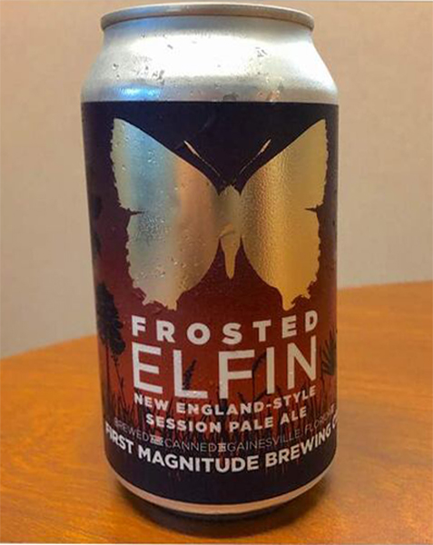 Frosted Elfin, Callophrys irus (Godart, 1824). From Apalachicola National Forest.A tiny brown butterfly from Florida provided a key ingredient for a new conservation-minded beer from Gainesville's First Magnitude Brewing.