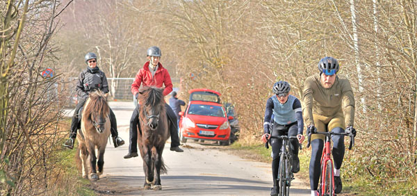 Indkrsel til Pinseskoven fra Frieslandsvej, Amager d. 2 marts 2025. Fotograf: Lars Andersen