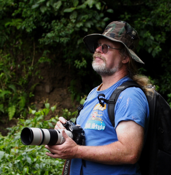 The butterflies photographer Lars Andersen. On the old railroad between Coroico and Coripata,Yungas. d. 24  February 2008. Photographer: Prem Roy