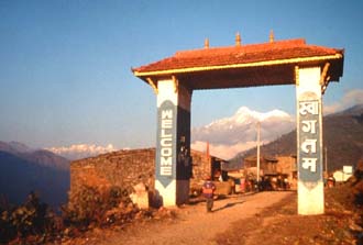 Dhunche, Langtang, Nepal i 2000 m. februar 2000. Fotograf: Lars Andersen