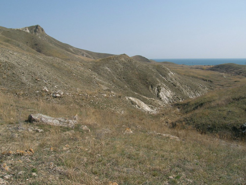 Locality of Caucasian Vernal Copper, Tomares callimachus (Eversmann, 1848). Southeast Crimea d 5 April 2009. Photographer: Morten S. Mølgaard.