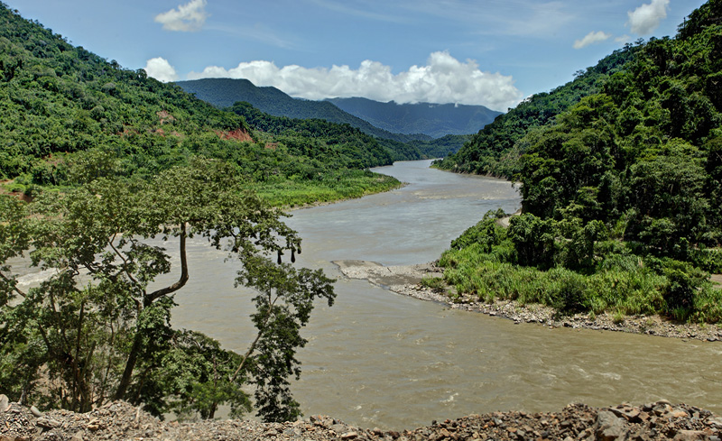 Rio Beni and Rio Coroico, elev. 408 m. d.  30 January 2012. Photographer: Lars Andersen