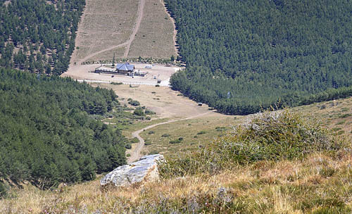 Lokalitet for Lille Græsrandøje, Maniola lycaon. Sierra Nevada, Spanien d. 13 juli 2014. Fotograf;  Tom Nygaard Kristensen