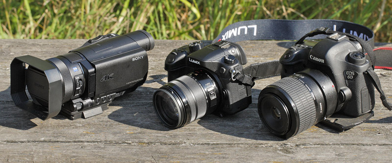 Sony FDR-AX100E. Panasonic Lumix DMC-GH4. Canon EOS 6D set ude i Pinseskoven d. 6 september 2014. Fotograf; Lars Andersen