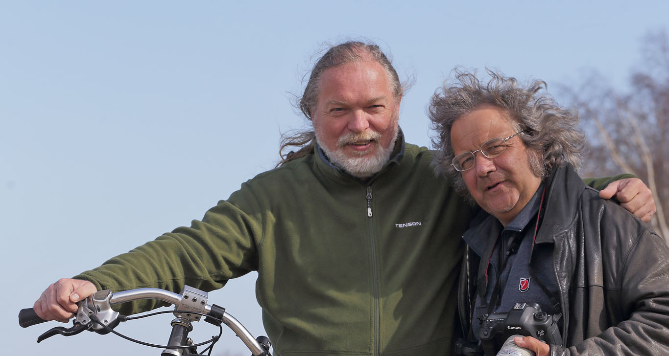 Lars Andersen & Klaus Malling. Pinseskoven d. 15 april 2015. Fotograf; Regitze Enoksen