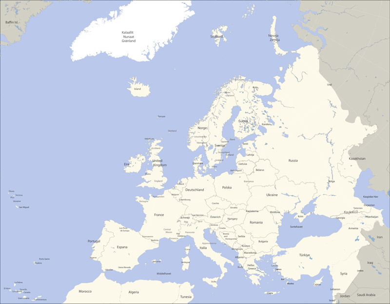 Vestpalarktisk omrde; Der mangler det sydlig Tunis. Det nordlig Libyen, Egypten, Sinai og Israel p kortet, hvor der findes bjergregioner.